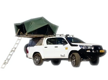 Toyota Hilux 4x4 camping setup for two - rent now