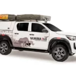 Toyota Hilux mit Campingausrüstung von Namibia2Go Autovermietung